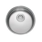 Reginox L18 390 KG-CC (304) OHNE ÜBERLAUF Rundbecken-Edelstahlspüle - Ausschnittmaß Platte (Ø): 420 mm / medizinisches Becken clean & care / Spüle Edelstahl