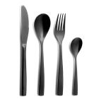 COMAS Besteck-Set BARCELONA SCHWARZ 24 Teile Edelstahl 18/10 - 3 mm / PVD-Beschichtung / Black-Finish