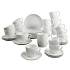 CreaTable Kaffee-Büro-Set 36 tlg. BELLA ITALIA aus weißem Porzellan