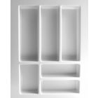 Besteckeinsatz UNIVERSAL40 mit 6-Facheinteilung (B 301-399 x T 437-496 mm) / Besteckkasten / Besteckeinsätze