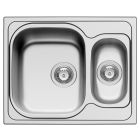 PYRAMIS Edelstahl-Einbauspüle für den medizinischen Sektor ohne Überlauf 1,5 Becken / Ausschnitt 600x480 / Edelstahlspüle / Spüle