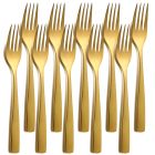 10er SET COMAS 6098 Tafelgabel BARCELONA GOLD Edelstahl 18/10 / PVD-Beschichtung / Gold-Finish