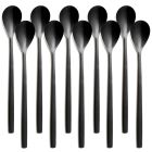 10er SET COMAS 7552 Longdrinklöffel BARCELONA SCHWARZ Edelstahl 18/10 / PVD-Beschichtung / Black-Finish
