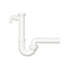 DALLMER Röhrensiphon 020215 mit Kugelgelenk-Ablaufbogen DN 40 mm / DIN EN274 / Kugelgelenksiphon