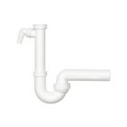 DALLMER Röhrensiphon 020239 mit Kugelgelenk-Ablaufbogen DN 50 mm / DIN EN274 / Kugelgelenksiphon