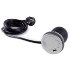 DesignLight SINGLE BOX Steckdose mit USB-Port für die Arbeitsplatte / Schuko /