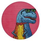 Maxwell & Williams DU0185 MULGA Untersetzer rund, 10,5 cm, Trex (Dinosaurier), Keramik - Kork