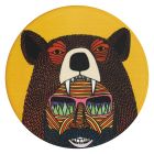 Maxwell & Williams DU0191 MULGA Untersetzer rund, 10,5 cm, Bear Man (Bär & Mann), Keramik - Kork
