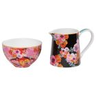 Maxwell & Williams Bloems Milch/Zucker-Set Geschenkbox, Bone China Porzellan, DX0230