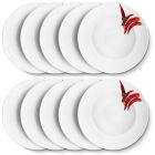 10er SET CreaTable - EUROPA KRÄUTER - Pastateller CHILI 27 cm aus Porzellan