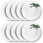 10er SET CreaTable - EUROPA KRÄUTER - Pastateller ROSMARIN 27 cm aus Porzellan