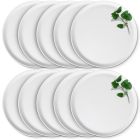 10er SET CreaTable - EUROPA KRÄUTER - Pizzateller BASILIKUM 33 cm aus Porzellan