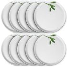 10er SET CreaTable - EUROPA KRÄUTER - Pizzateller SALBEI 33 cm aus Porzellan