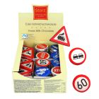100er SET Verkehrszeichen, lose 12,5 g / Schokolade