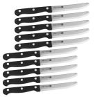 10er SET FMprofessional 21214 Steak-/ Pizzamesser mit Wellenschliffklinge und Kunststoffgriff / Messer / Fackelmann