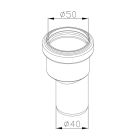 Reduzierstück Ø 50 / Ø 40 mm mit Dichtung DN 50