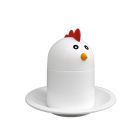 Eierköpfer im Chicken-Design inkl. Eierbecher und Warmhalter / Eierwärmer / Eierbecher / Eierhalter