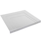 GSD Acryl-Schneidbrett rechteckig mit Anschlag / Acryl Schneidbrett / Schneidebrett