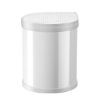 HAILO 3555-001 Compact-Box M Einbau-Mülleimer WEISS mit Deckel-Lift-System / ab 40 cm Schrankbreite