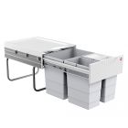 HAILO 3642-13 Abfallsorter 35 (18 + 2x8,5) Liter RAUMSPAR TANDEM ab 40 cm Schrankbreite