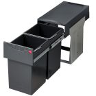 HAILO 3666-10 Abfallsorter 30 (2x15) Liter TANDEM ab 30 cm Schrankbreite