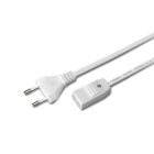HV-Anschlussleitung 2 Meter mit Eurostecker und 2-poligem schraubbaren Kupplungsteil / HV-Stecksystem / Thebo-Licht / Anschluss / Stecksystem