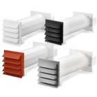 K-KLIMA-R flow 150 Mauerkasten mit Rechteck-Anschluss 227a x 94a mm / Teleskop-Mauerkasten / Compair flow (System Ø 150)