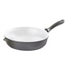 Schmorpfanne OSLO Aluguss mit weißer Ceramic-Beschichtung / Bratpfanne / Pfanne induktionsfähig / Karl Krüger / Stielpfanne