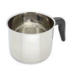 Karl Krüger 2112 Milchtopf mit Ausguss aus Edelstahl 12 cm, Inhalt 1,0 Liter / Milch-Topf / INDUKTION