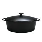 Gänsebräter RUSTICA oval 34 cm mit Deckel, Gusseisen, induktionsfähig / Bräter / Gansbräter