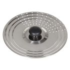 Karl Krüger 88408 Universaldeckel Edelstahl Ø 21 cm passend für Topf-/Pfannengrößen 16-18 und 20 cm / Spritzschutz - Deckel