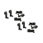 10er SET NABER 8042106 Cast Haken, Relingsystem, anthrazit