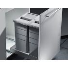 HAILO Abfallsorter 58 (2x29) Liter BOTTOM MOUNT 400 ab 40 cm Schrankbreite