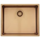 Lavabo Spüle KUBUS 500 soft in AMBER / KUPFER - Ausschnittmaße: 515 x 415 / Edelstahlspüle
