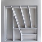 Besteckeinsatz UNIVERSAL50 mit 8-Facheinteilung (B 401-490 x T 440-520 mm) / Besteckkasten / Besteckeinsätze