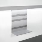 Linero MosaiQ Universalablage H 300 mm ohne Rahmen Titan grau / Relingsystem / Kesseböhmer