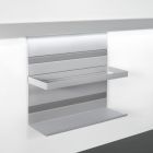 Linero MosaiQ Universalablage H 300 mm mit Rahmen Titan grau / Relingsystem / Kesseböhmer