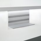 Linero MosaiQ Universalablage H 200 mm ohne Rahmen Titan grau / Relingsystem / Kesseböhmer