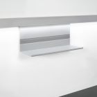 Linero MosaiQ Universalablage H 140 mm ohne Rahmen Titan grau / Relingsystem / Kesseböhmer