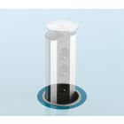 Manschette edelstahlfarbig für EVOLINE Port Steckdosen / Ersatzteil