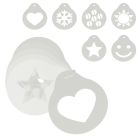 Metaltex 252430000 Deko-Schablonen 6er Set aus Polypropylen / Cappuchinozubehör / Dekorschablone / Dolceforno