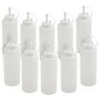 10er SET METALTEX 252960 Squeezy Saucenspender 375 ml, Kunststoff / Ketchup / Senf / Soßenspender