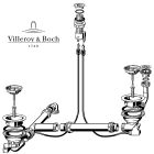 Villeroy und Boch Ablaufgarnitur 823210 mit Excenter für Spülstein Doppelbecken / Ablaufgarnitur