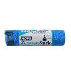 Zugbandsäcke 120 L blau, 10 Stück auf Rolle / Nordio Müllsäcke / Abfallsäcke