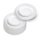 10er SET Pasta- und Spaghettiteller aus Porzellan von Holst Porzellan - Germany / Pastaplatte / Servierplatte / Porzellanplatte