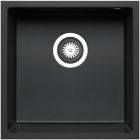 PYRAMIS Spüle TETRAGON 40x40 in CARBON für die Unterbaumontage / Granitspüle / Steinspüle / Ausschnitt 400 x 400 mm