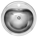 REGINOX Rundbecken ATLANTIS OSP (L) Edelstahl - Innenseite poliert / Ausschnittmaß Ø 440 mm / Waschtisch / Waschbecken