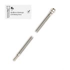 Clean-Flex S Edelstahlschlauch L 500 mm mit Rohrstutzen Ø 10 mm / Sanitärschlauch / Wasserschlauch / Armaturanschluss