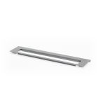 Linero MosaiQ Obere Tuchleiste 350 x 77 x 10 mm titangrau / Handtuchleiste / Reling Handtuchhalter / Relingsystem / Kesseböhmer