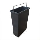 HAILO 1082479 Ersatzeimer 7 L mit Metallbügel grau für TANDEM 2-fach Abfallsorter / Hailo TA Swing 30.2/31 / Eimer / Mülleimer / Abfalleimer / Einsatz